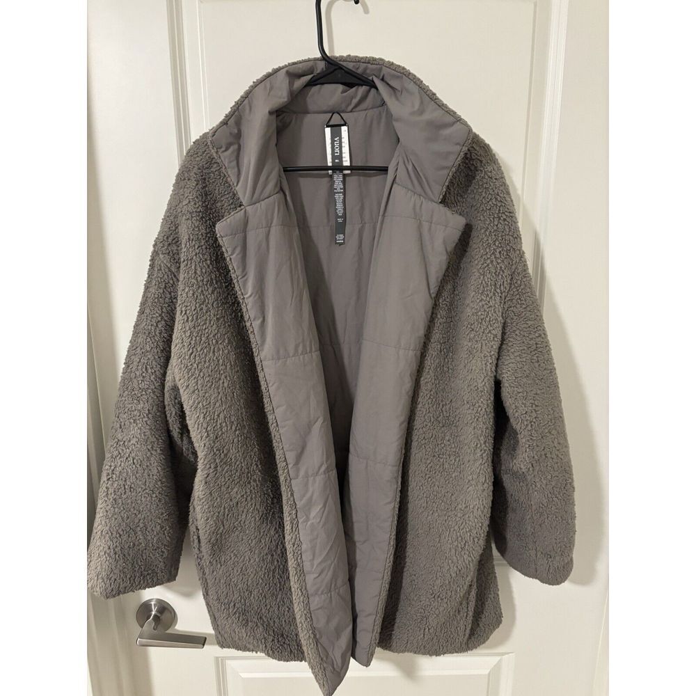 Vuori Gray Teddy Jacket